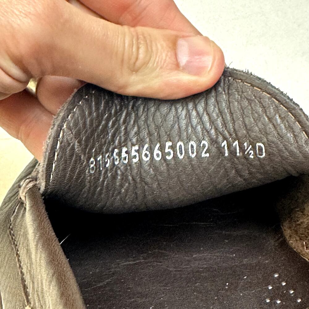 WORN TWICE Ralph Lauren Purple Label Driver Brown Pebbled Made in Italy 11.5 D - Picture 11 of 13
